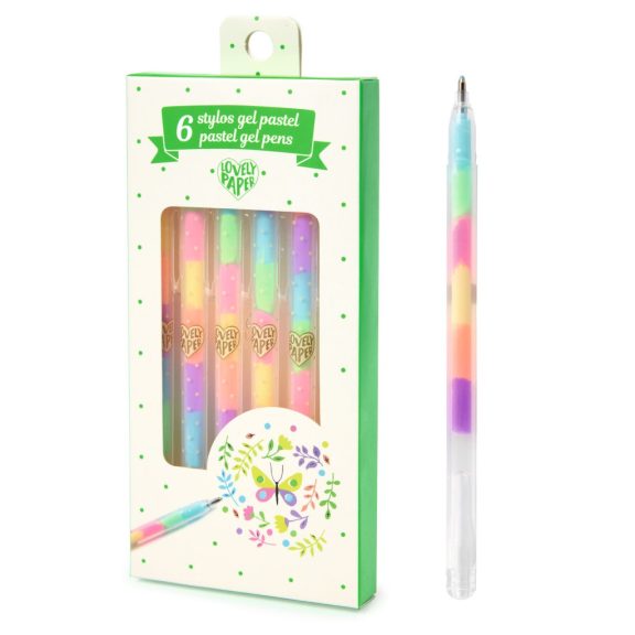 Zselés toll készlet - 6 pasztell színben - 6 pastel gel pens Zselés toll készlet - 6 pasztell színben - 6 pastel gel pens