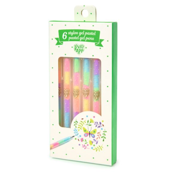 Zselés toll készlet - 6 pasztell színben - 6 pastel gel pens Zselés toll készlet - 6 pasztell színben - 6 pastel gel pens