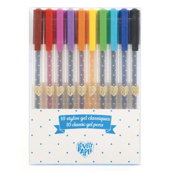 Zselés toll készlet - 10 klasszikus színben - 10 stylos gel classiques Zselés toll készlet - 10 klasszikus színben - 10 stylos gel classiques