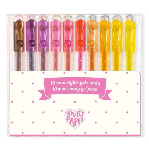 Zselés mini toll készlet - 10 cukorka színben - 10 mini candy gel pens Zselés mini toll készlet - 10 cukorka színben - 10 mini candy gel pens