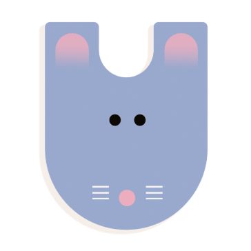 Állatdekor betű - U - Graphic animal letter