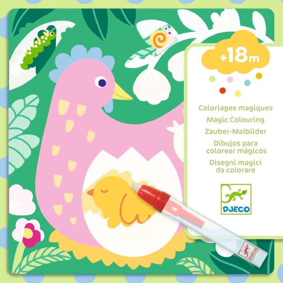Vízzel színező készlet - Kukucs! Állatbébik a kertben - Peekaboo! Garden Baby Animals Vízzel színező készlet - Kukucs! Állatbébik a kertben - Peekaboo! Garden Baby Animals