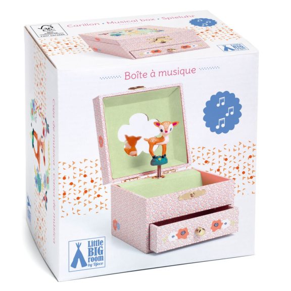Zenélő ékszerdoboz - Szende őz - Wood fawn Zenélő ékszerdoboz - Szende őz - Wood fawn