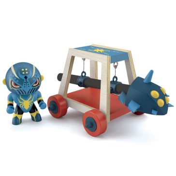   Arty Toys - Lovag - Pókharcos faltörő kossal - Spider attak