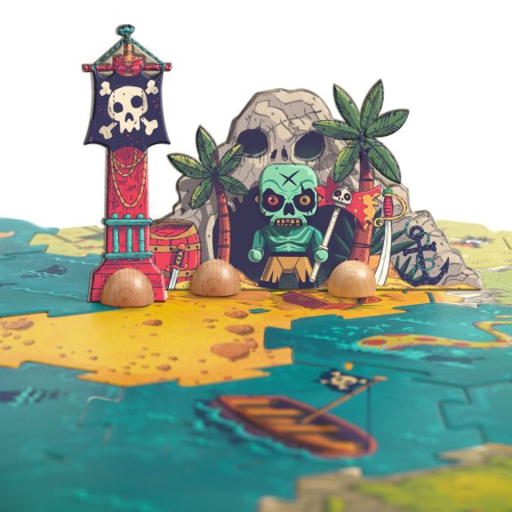 Arty Toys Óriás puzzle - Kalóz és lovag birodalom, 30 db-os - Giant puzzle-Battle Arty Toys Óriás puzzle - Kalóz és lovag birodalom, 30 db-os - Giant puzzle-Battle