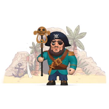 Arty Toys - Kalóz - Kalóz kapitány - Ze Piratous
