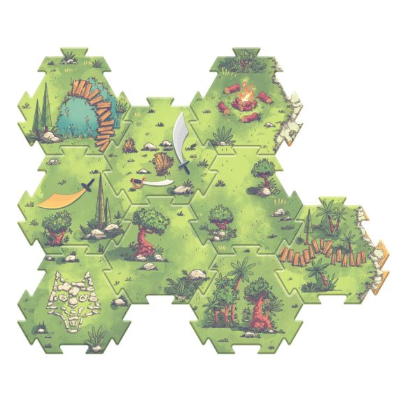 Arty Toys Óriás puzzle - Bestiák birodalma, 18 db-os - Puzzl’Up Voras Furious