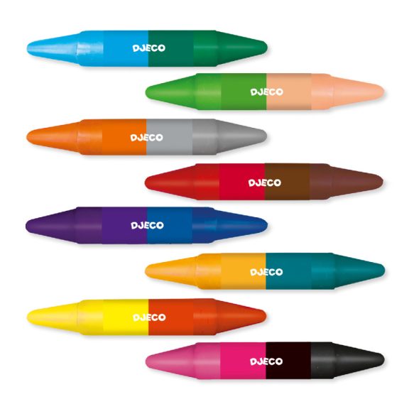 Zsírkréta készlet - 8 duplavégű zsírkréta - 8 twins crayons Zsírkréta készlet - 8 duplavégű zsírkréta - 8 twins crayons