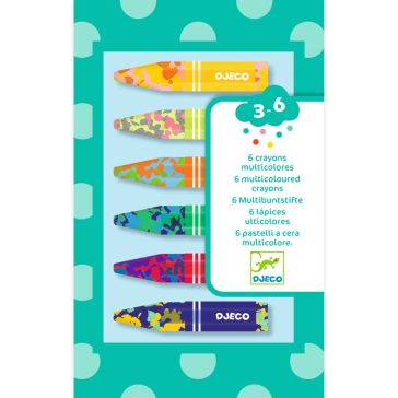   Viaszkréta készlet - 6 kréta kölönböző színekből összeállítva - 6 multicoloured crayons