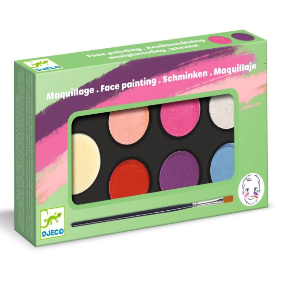 Arcfesték - 6 élénk szín - Palette 6 colours - Sweet Arcfesték - 6 élénk szín - Palette 6 colours - Sweet