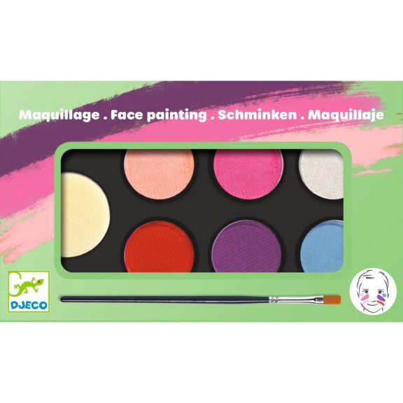 Arcfesték - 6 élénk szín - Palette 6 colours - Sweet Arcfesték - 6 élénk szín - Palette 6 colours - Sweet